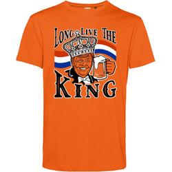 T-shirt Long Live The King Willem Alexander | Koningsdag kleding | oranje t-shirt | Oranje | maat 3XL
